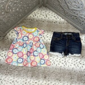 First Impressions rainbow floral set baby girls 18 months girlhoodcore summer